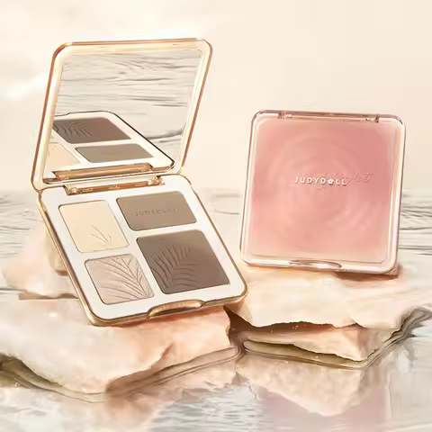 Judydoll Highlight Facial Contouring Palette Matte Brighten Three-dimensional Shadow Lasting Glow Sh