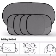 Db62>> 5Pcs Car Net Heat Retaining Car Uv Protection Car Curtain Sunscreen