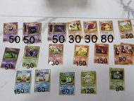 初代舊背日文 PTCG 寵物小精靈/御三家 平卡合集