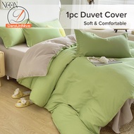 Dansunreve Plain Duvet Cover Ins Style Single/Queen/King Quilt Cover Macaron Series Soft Duvet Cover