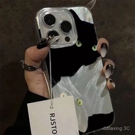 Hug Cat Compatible with iPhone16ProMax Soft Shell 14Plus Phone Case 15Pro Large Hole 13 Feather Yarn