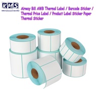 Airway Bill AWB Thermal Label / Barcode Sticker / Thermal Price Label / Product Label Sticker Paper 