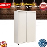 ~Melody - 3.5x6ft wardrobe / Almari Baju Pintu Gelongsor / Ready Stock