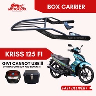 MODENAS KRISS 125 FI BOX CARRIER BRACKET PVC KOTAK BESI BELAKANG REAR EURO MV TABAK KAKI TOP BOX KRI
