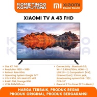 Xiaomi Mi TV A 43" Full HD SMART TV ANDROID TV DIGITAL TV - Resmi