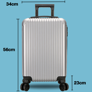 ABS กระเป๋าเดินทาง ย้อน ยุค Luggage น้ำหนักเบา กระเป๋าล้อลาก suitcase ล้อลากกระเป๋าล้อลาก 24 นิ้ว 8 ล้อคู๋