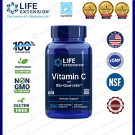 [Life Extension] Vitamin C and Bio-Quercetin, EXP:10/26, 1000 mg, 250 Vegetarian Tablets, Immune Hea