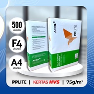 1 RIM HVS F4 Paper A4/ PPLITE 75Gsm/ 500 sheets HVS F4 Paper/ A4/ 75gsm PPLITE/