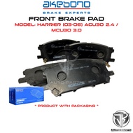 AKEBONO FRONT BRAKE PAD HARRIER (03-06) ACU30 2.4 / MCU30 3.0 (AN-687WK)