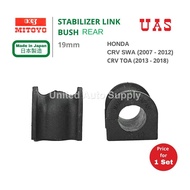 MITOYO Stabilizer Bar Bush Rear 2 PCS Set For HONDA CRV SWA CRV TOA 52306-SWA-A01