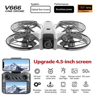V666 Drone 4K Profession HD Wide 180° Angle Camera RC Dron Height Keep Helicopter Large Screen Quadc