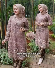 RR Kebaya/Kebaya modern/stelan/rok plisket/stelan tunik tile mutiara terbaru harga promo//Set Kebaya