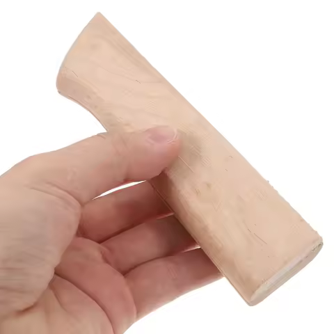 2Pcs Kitchen Knife Wooden DIY Handle Handmade Kitchen Chef Knife Handles for Vegetable Fruit Kitchen