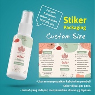 Stiker Label Botol Spray 60 ml Free Desain