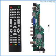 WU A81 2 PA V56 V59 Universal LCD Driver Board Support DVB-T2 TV Boards 3663
