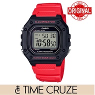 [Time Cruze] Casio W-218 Red Resin Sports Men Digital Watch W-218H-4BVDF W-218H-4B W-218H