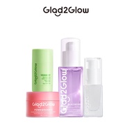 Glad2glow Moisturizer Pomegranate Niacinamide Brightening | Glad2glow Clay Mask Stick Mugwort | Glad