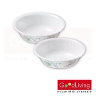 Corelle Poetic Melody ชามอาหาร ชามแก้ว ชามซุป ขนาด 6 นิ้ว (15.5 cm.) จำนวน 2 ชิ้น [C-03-418-PD-2]