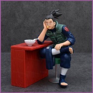 YT3 NARUTO Uzumaki Naruto Umino Iruka Ichiraku Ramen Scene Action Figure Anime Collections Ornament