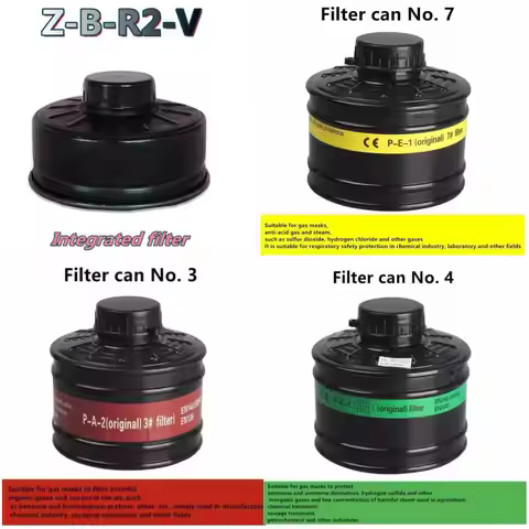 Gas Mask Filter 40mm Respirator Canister Practical Replacement Accessory mask Chemical gas mask Resp