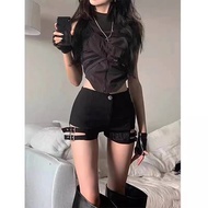 y2k y2k Women's Clothing y2k Pants American Shorts Denim Skinny Jeans Super y2k Wear Low-Waist yk1