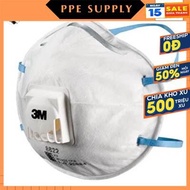 Genuine - 3M 8822 mask, N95 mask, with breathing valve, anti-fine dust - PPESupply