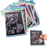9*12CM Small Size Kids Scraping Painting Educational Toys For Children