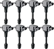 IGNITION COIL PACKS SET OF 8 COMPATIBLE WITH INFINITI FX45 M45 Q45 QX56 NISSAN ARMADA PATHFINDER TIT