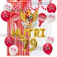 Balon dekorasi HUT RI / dekorasi kemerdekaan / dekorasi 17 agustus