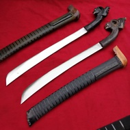 COD: 90l0k motip gagang tanduk bahan baja fer/golok rajah Banten