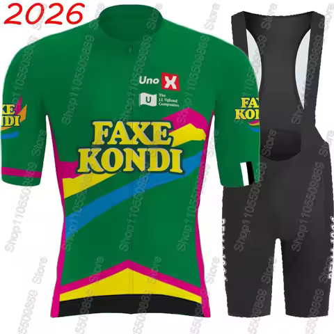 UNO X 2026 Pro Team Cycling Jersey Set Summer Norway Green Clothing Men Kit Road Bike Shirts Suit Bi