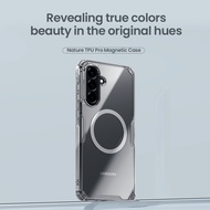 Nillkin Sang Trọng Mềm Silicone MagSafe Ốp Lưng Cho Samsung Galaxy A56 5G Ốp Lưng Trong Suốt TPU + P