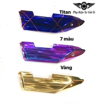 Ốp Che Pô Winner X V2 V3 Winner X 2019 - 2022 Inox 304 Xi Titan Xi Vàng MS1818