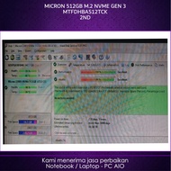 SSD MICRON M2 2280 NVME / M.2 NVME/ M2NVME 512GB 2nd