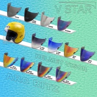 HELMET VISOR ARC RITZ - TINTED / RAINBOW / CHROME / 2 TONE / REVO BLUE / REVO BLUE PURPLE / CRYSTAL 