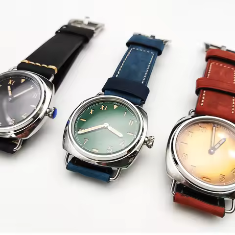 Men's Watch Reissue 45mm Vintage Pilot's Manual Mechanical Men's Watch Air Force Luminous Aseptic Di