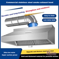 🍁Ready Stock🍁304 Exhaust Hood Commercial Stainless steel range hood kitchen set range hood🍁