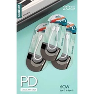 MOXOM MX-CB128 0.2m 20CM Ultra short shortest Fast Charging 60W PD60W Type-C to Type-C C2C Power Ban