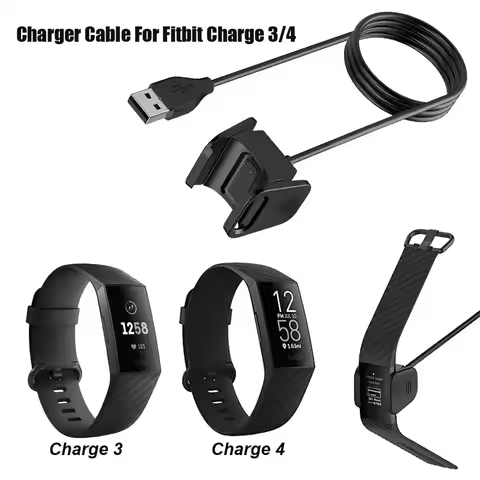 1m Charging Dock For Fitbit Charge 4 Charger Cable USB Charging Data Cradle For Fitbit Charge 3 Adap