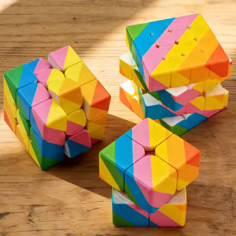 6 Color Cube, 2x2 Cube Puzzle Cube, 3x3 Puzzle, 4x4 Ideal Cube Puzzle, Christmas/Birthday Gift