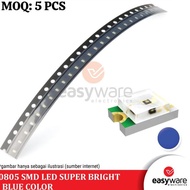 LED 0805 SMD BLUE SUPER BRIGHT BLUE LED SMD biru 0805 SUPER BRIGHT easywa53 Buy Now