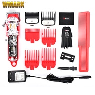 WMARK transparent hair clipper oil head electric clipper NG-409 charging hair salon