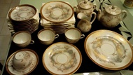 日本皇家御用瓷koransha香蘭社，深川製。茶具一組
