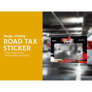 Custom Roadtax Sticker