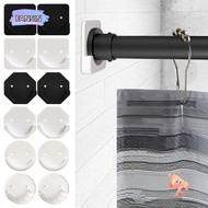 FANSIN1 2pcs Shower Curtain Rod Universal No Drilling Stick Screw Fixation Bathroom Tension Holder