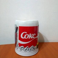 可口可樂 陶瓷馬克杯 coca cola 1960年紀念杯 復古懷舊 收藏