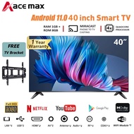 ✸In Stock ACE MAX Smart TV LED TV 40 inch FHD 1080P RAM 1GB+R0M 8GB Slim Flat-Screen  Android 11.0 Smart TV with Bracket❣