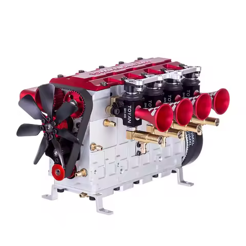 TOYAN FS-L400 14cc Inline Four-Cylinder Four-Stroke Water-Cooled Nitro Engine Model Assembly Kit For