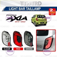 Axia 2014 - 2022 Tail Lamp Light Bar Clear Red Smoke 1Set Left & Right