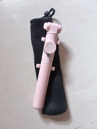 粉紅色 手機 伸縮自拍棍  三腳架